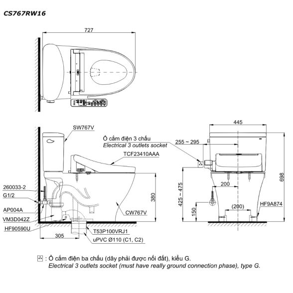 CS767RW16XW ban ve ky thuat
