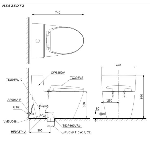 MS625DT2XW ban ve ky thuat