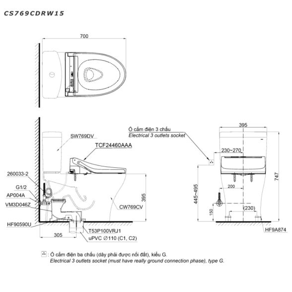 CS769CDRW15XW ban ve ky thuat