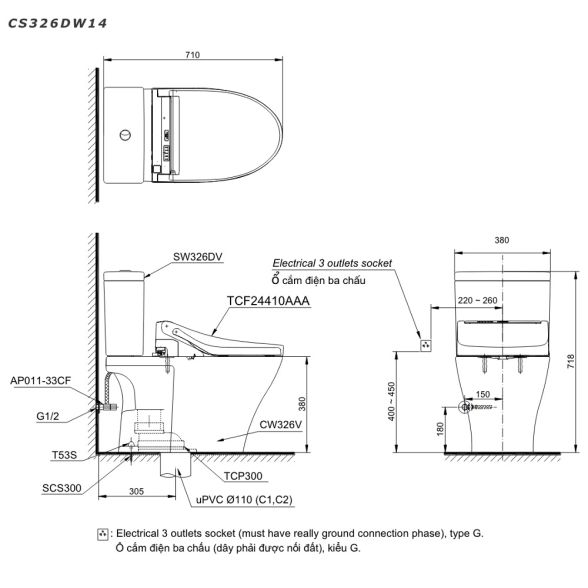 CS326DW14XW ban ve ky thuat