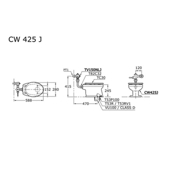 CW425JW TV150NLJ T82C32 TC30ANW1 T53P100VR T53RV1W ban ve ky thuat