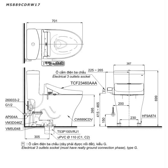 MS889CDRW17XW ban ve ky thuat