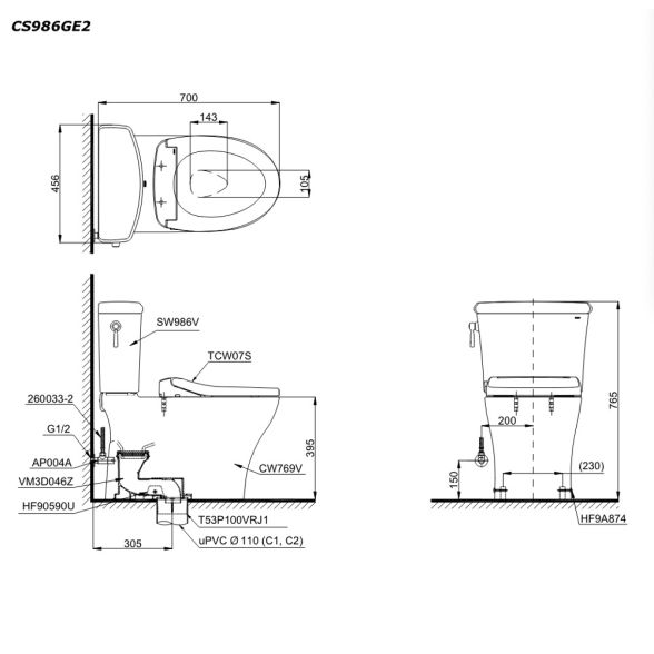 CS986GE2XW ban ve ky thuat