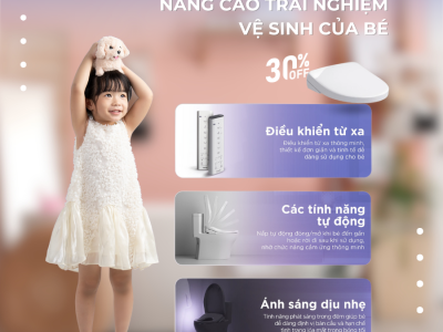 NÂNG CAO TRẢI NGHIỆM VỆ SINH CỦA BÉ