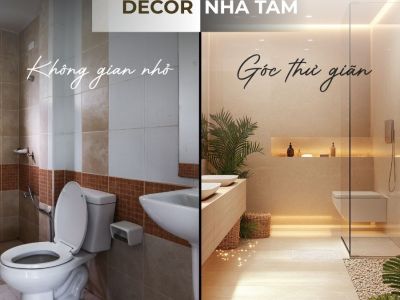 Mẹo Decor Phòng Vệ Sinh Biến Phòng Tắm Nhàm Chán Thành Không Gian Tươi Mới