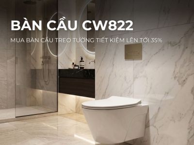 Mua Bàn Cầu Treo Tường CW822 – Tiết Kiệm Lên Tới 35%