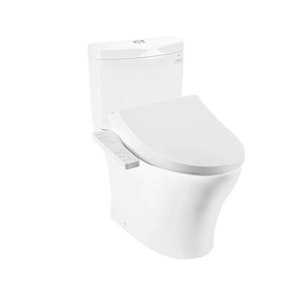 Bàn cầu 2 khối kèm nắp rửa điện tử WASHLET dòng S1 TOTO CS769CDRW26#XW