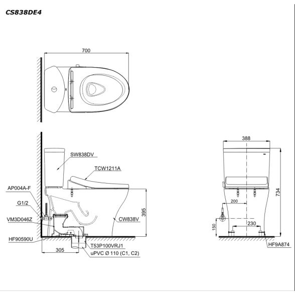 CS838DE4XW ban ve ky thuat