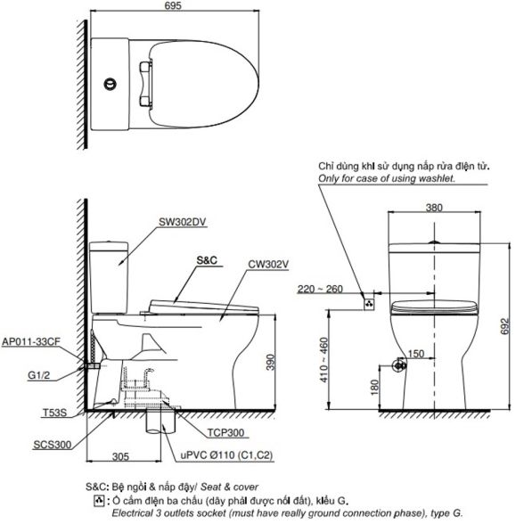 CS302DW16W ban ve ky thuat