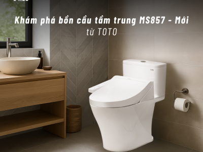TOTO MS857, bàn cầu mới, bồn cầu 1 khối