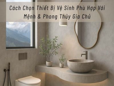 Cách Chọn Thiết Bị Vệ Sinh Phù Hợp Với Mệnh & Phong Thủy Gia Chủ