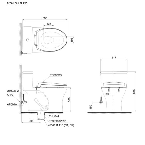 MS855DT2XW ban ve ky thuat