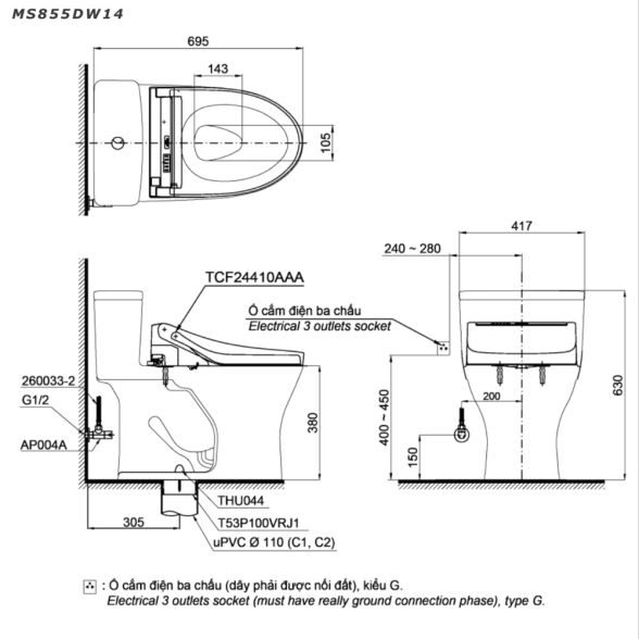 MS855DW14XW ban ve ky thuat