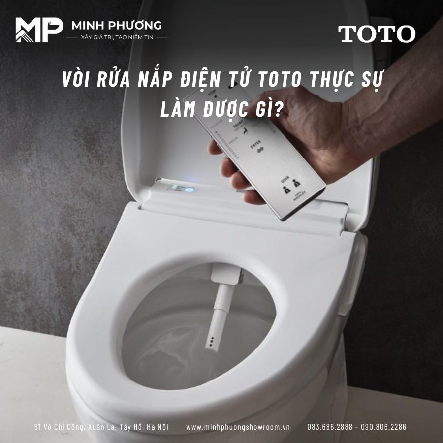 vòi rửa nắp điện tử