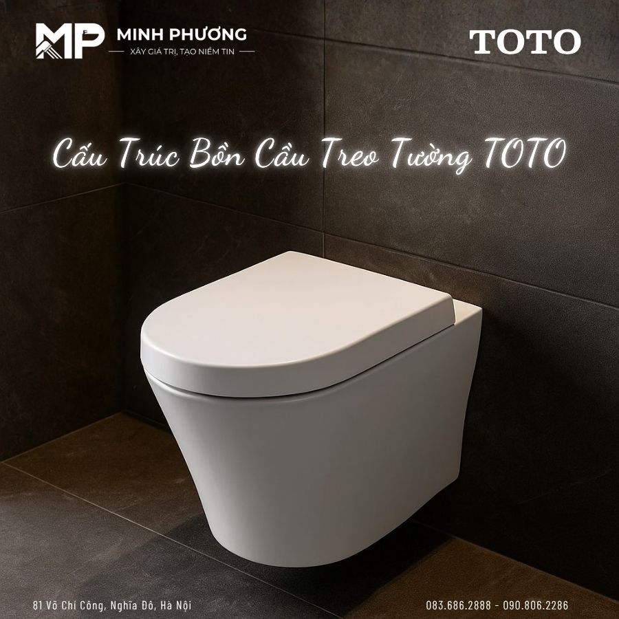 Cấu Trúc Bồn Cầu Treo Tường TOTO: Bí Mật Đằng Sau Khả Năng Chịu Tải 300kg