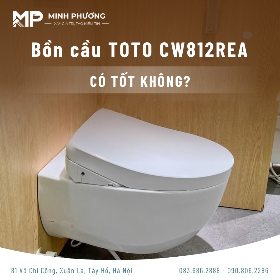 bồn cầu treo tường TOTO CW812REA