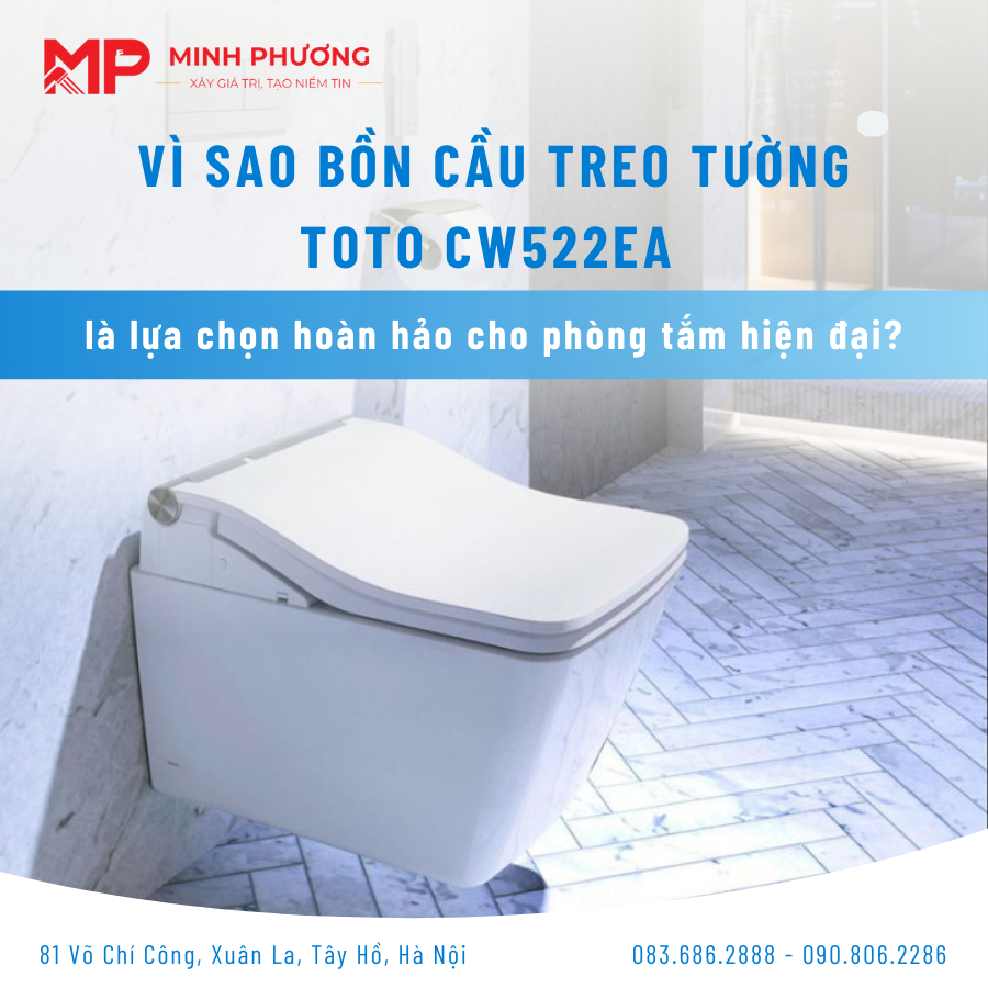 bồn cầu treo tường TOTO CW522EA