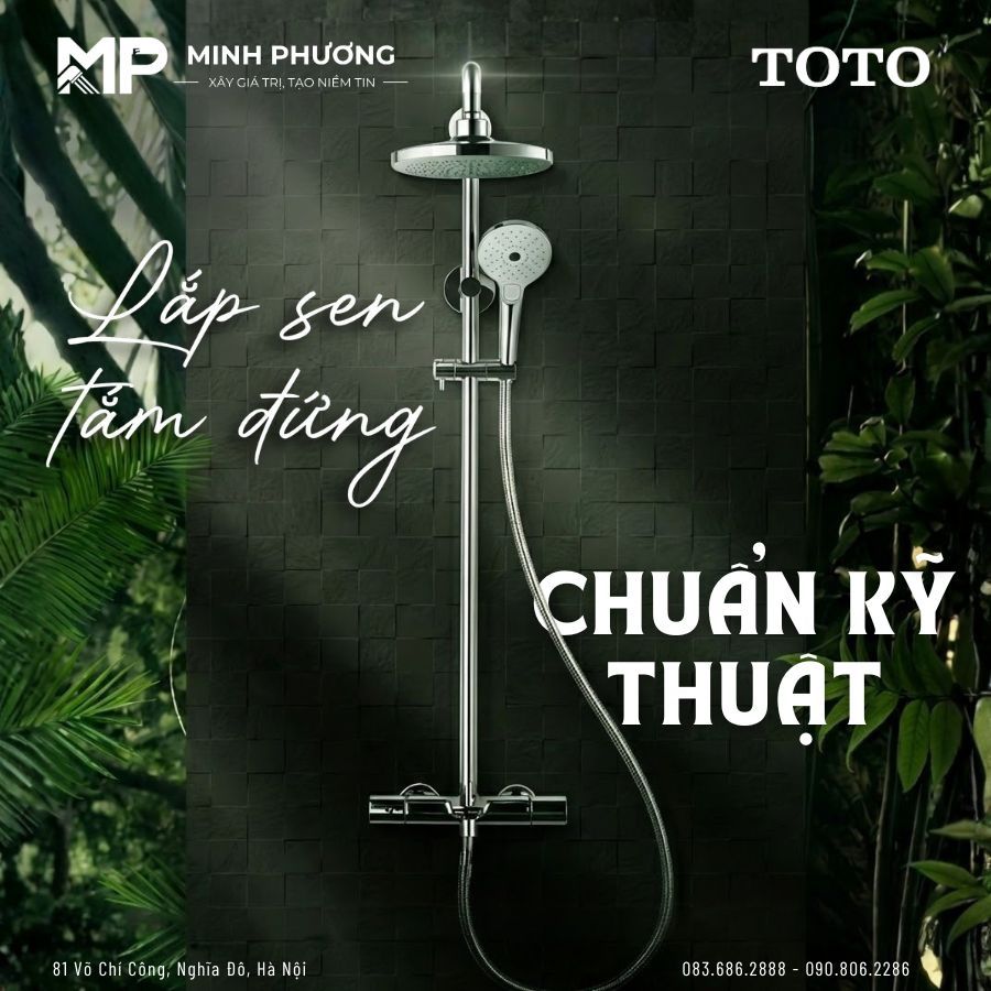 Cách Lắp Vòi Sen Tắm Đứng Chuẩn Kỹ Thuật