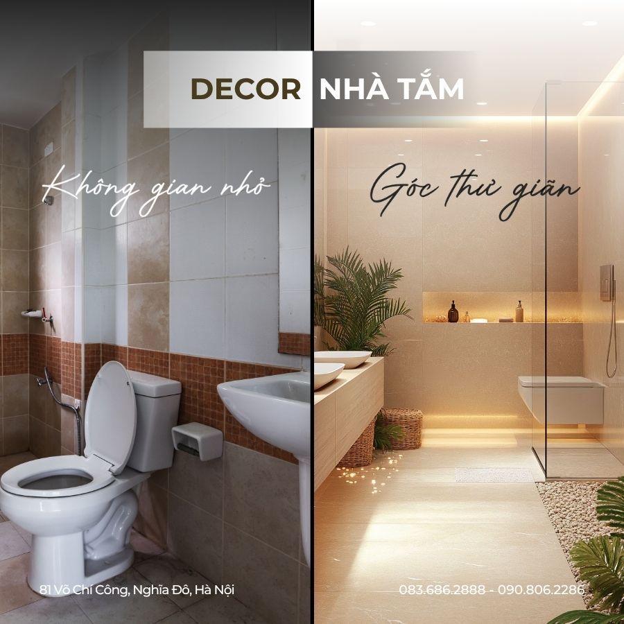 Mẹo Decor Phòng Vệ Sinh Biến Phòng Tắm Nhàm Chán Thành Không Gian Tươi Mới