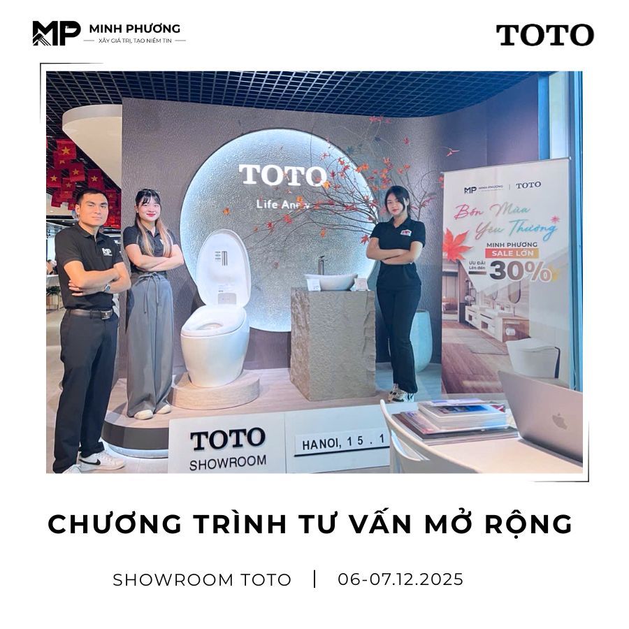 Chương Trình Tư Vấn Mở Rộng Chính Thức Tại Showroom TOTO Cùng Minh Phương
