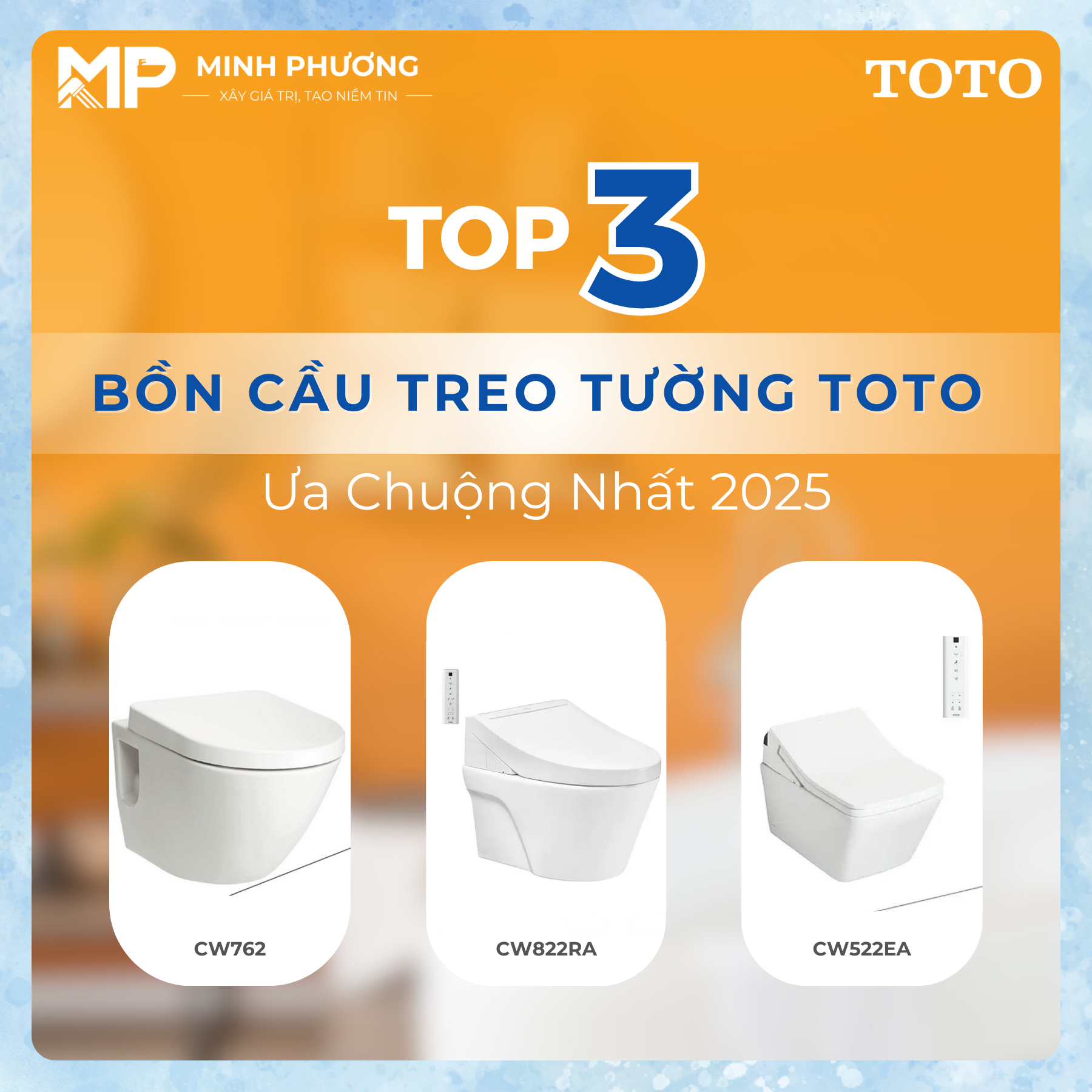 CW762,CW822RA,CW522EA,bồn cầu treo tường,