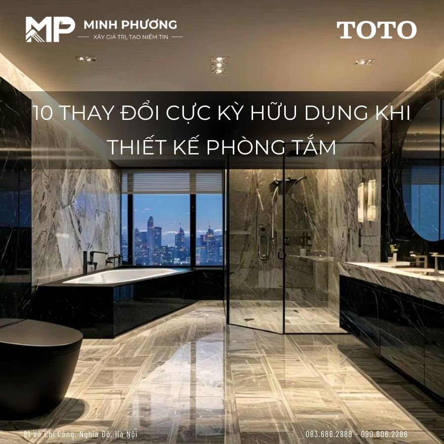 10 Thay Đổi Cực Kỳ Hữu Dụng Khi Thiết Kế Phòng Tắm