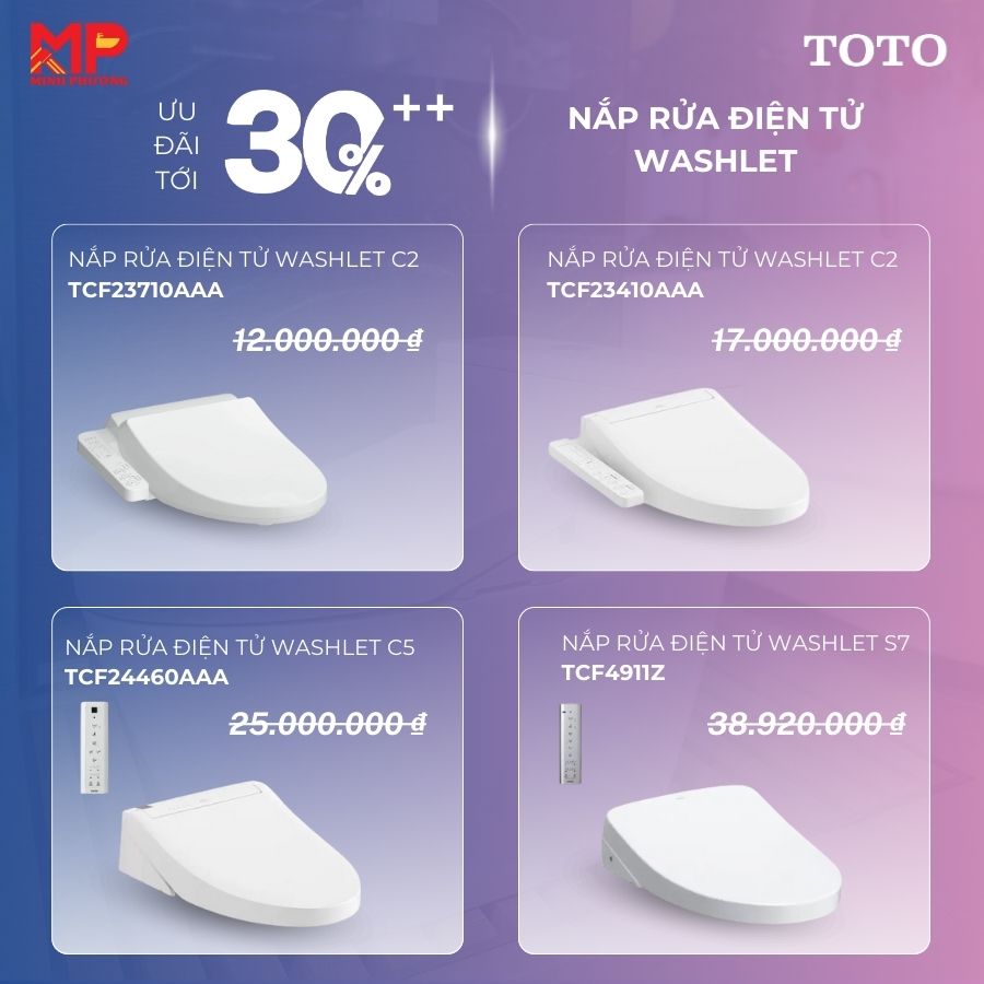 Ưu đãi nắp rửa điện tử