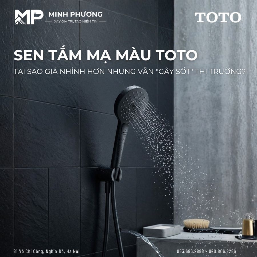 Tại Sao Sen Tắm Mạ Màu Của TOTO Giá Nhỉnh Hơn Nhưng Vẫn "Gây Sốt" Thị Trường?