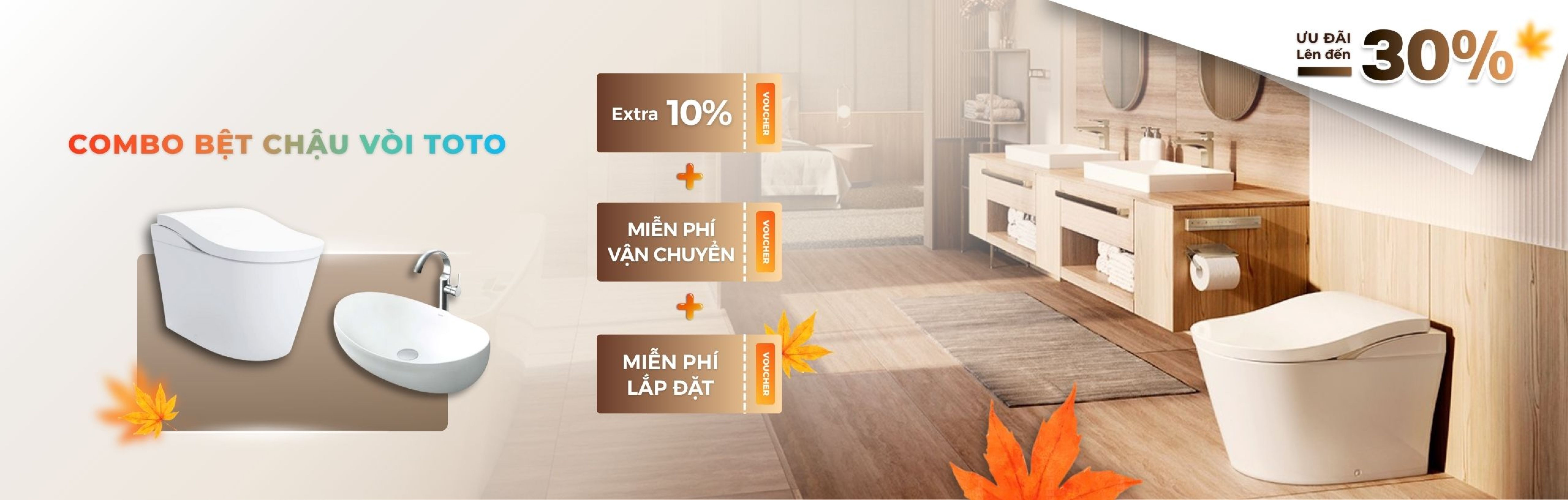 Khuyến mại lớn cho nhiều combo TOTO chất lượng