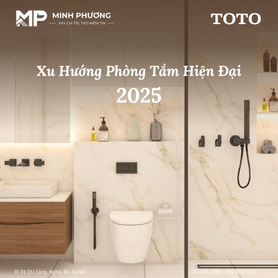Phòng Tắm Hiện Đại 2025: Xu Hướng Thông Minh Và Nghệ Thuật