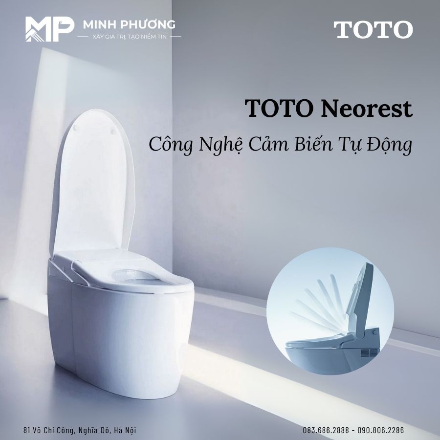 TOTO Neorest Và Sự Khác Biệt Đến Từ Công Nghệ Cảm Biến Tự Động