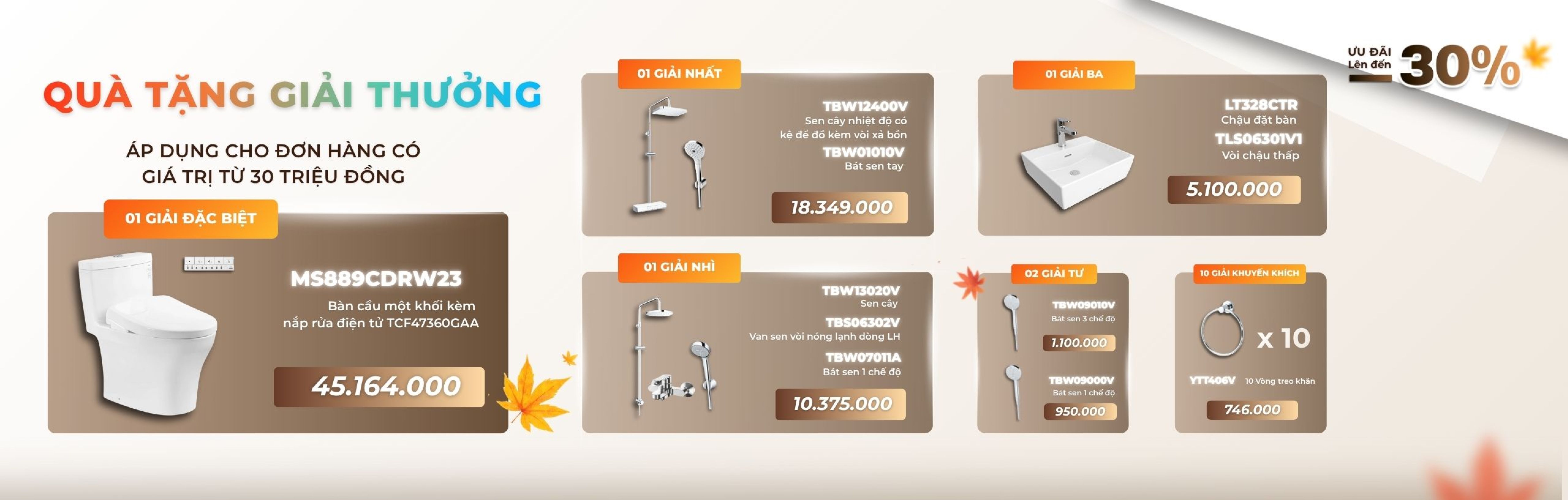 Bốc thăm trúng thưởng với tổng giá trị giải thưởng lên tới 100 triệu đồng