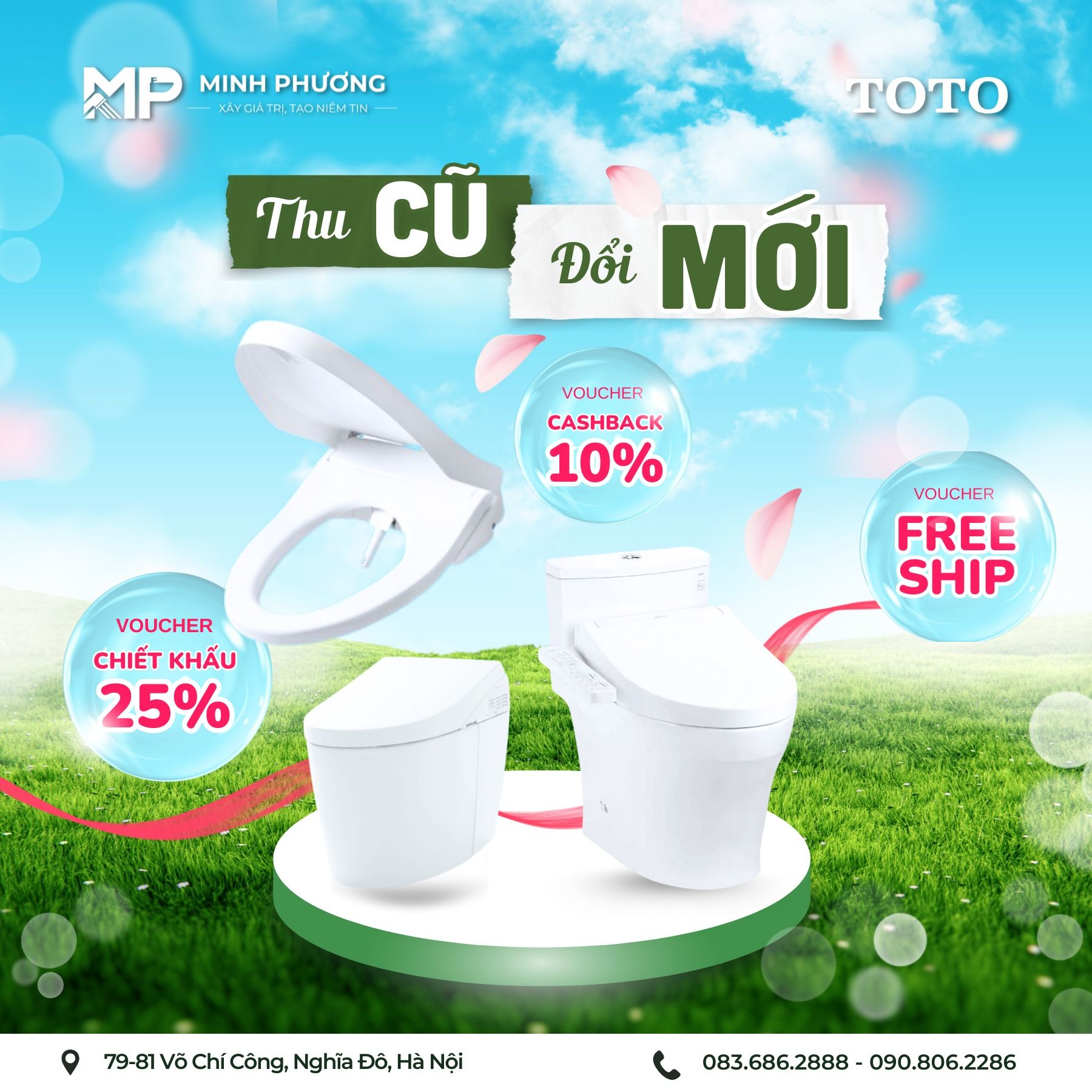 Thu Cũ Đổi Mới – Chiết Khấu 25% Với Nhiều Dòng Sản Phẩm TOTO