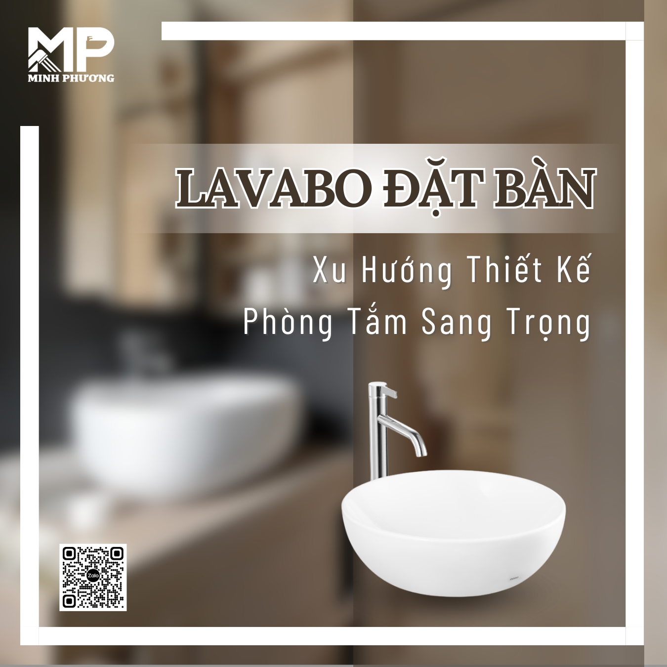 Xu hướng lavabo đặt bàn