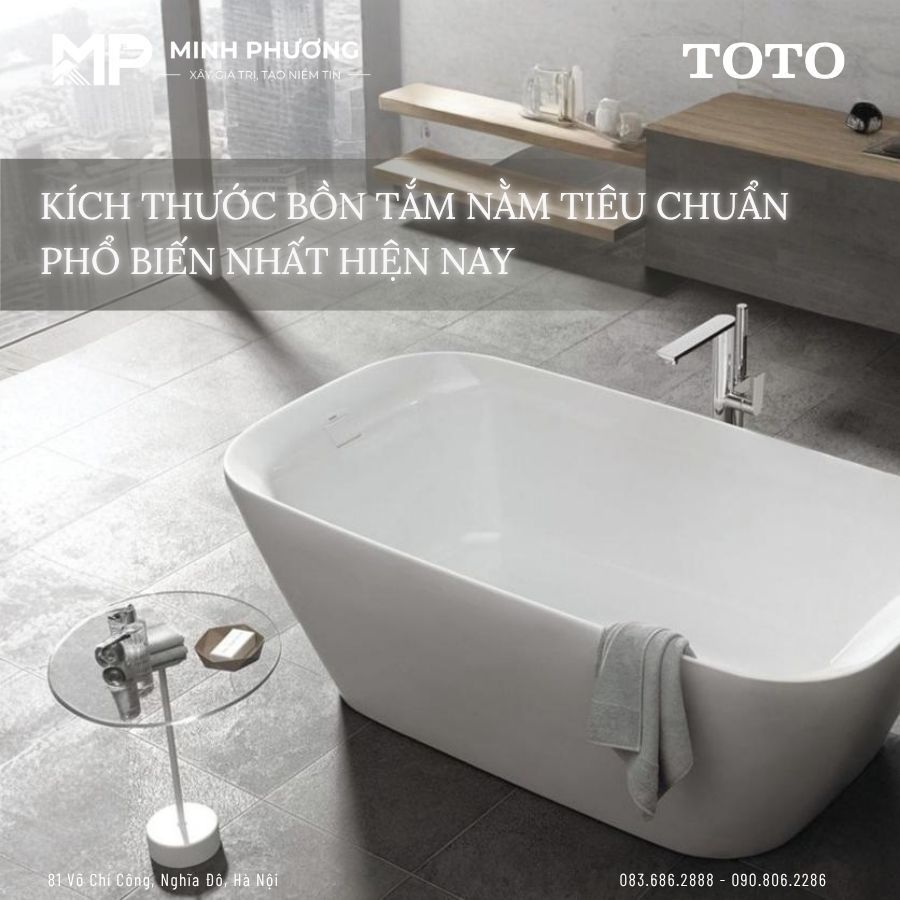 Kích Thước Bồn Tắm Nằm Tiêu Chuẩn Phổ Biến Nhất Hiện Nay