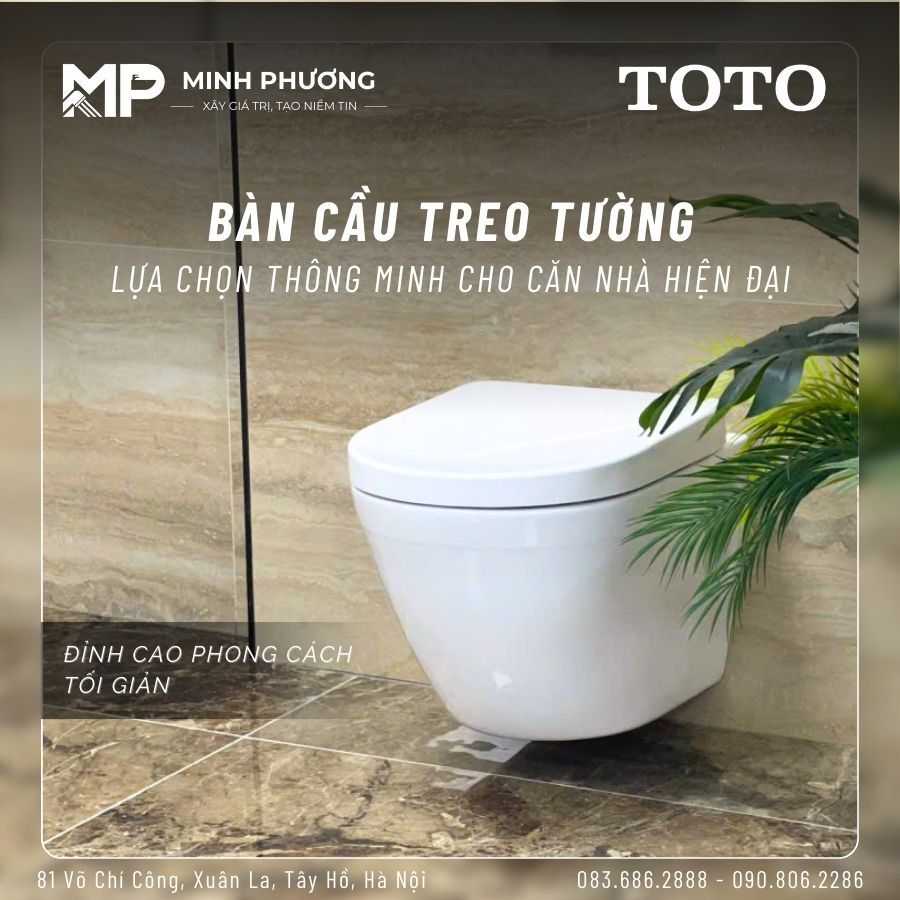 bàn cầu treo tường toto