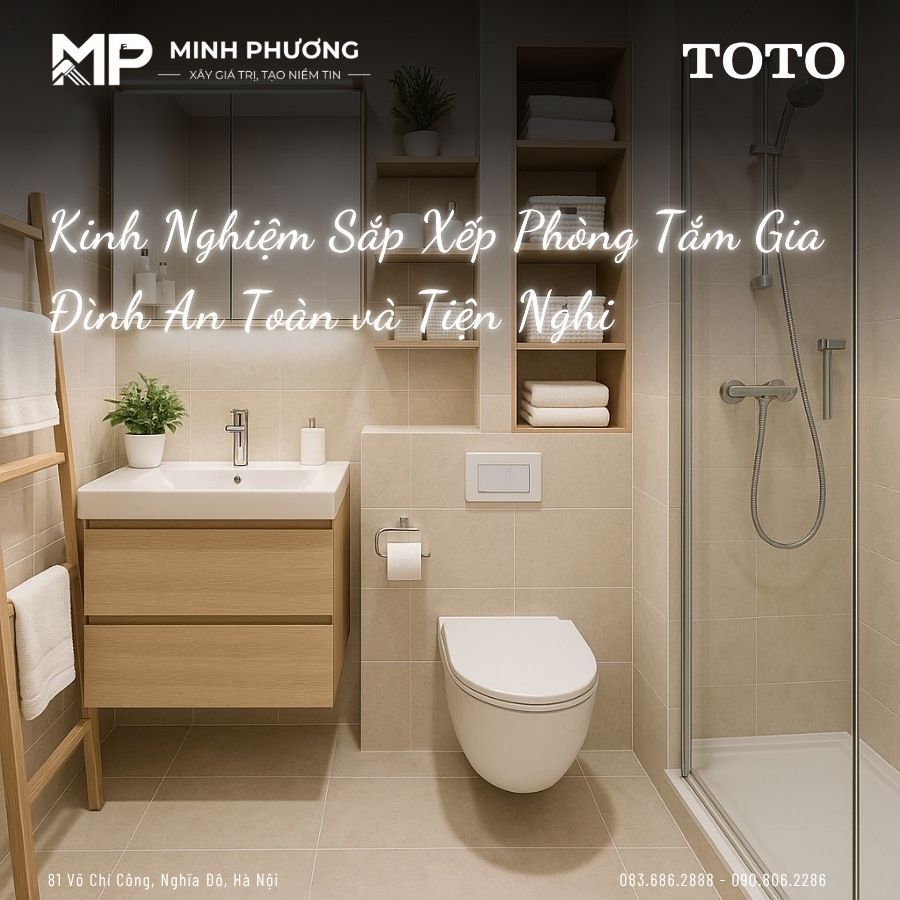 Kinh Nghiệm Sắp Xếp Phòng Tắm Gia Đình An Toàn và Tiện Nghi