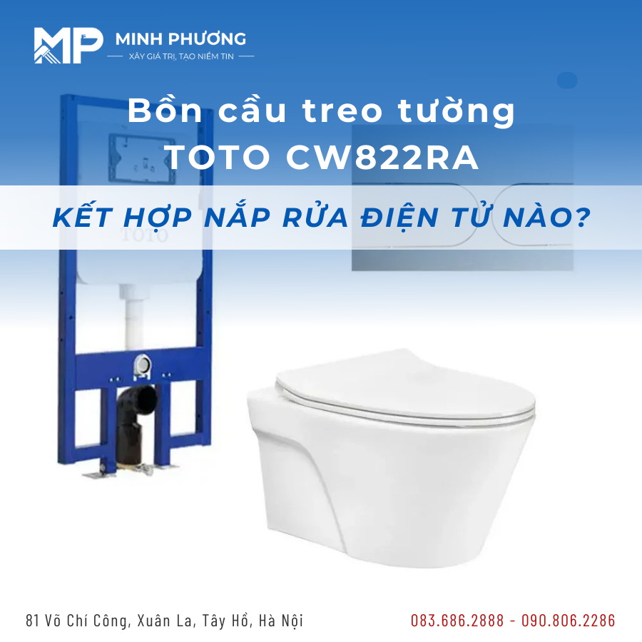bồn cầu treo tường TOTO CW822RA
