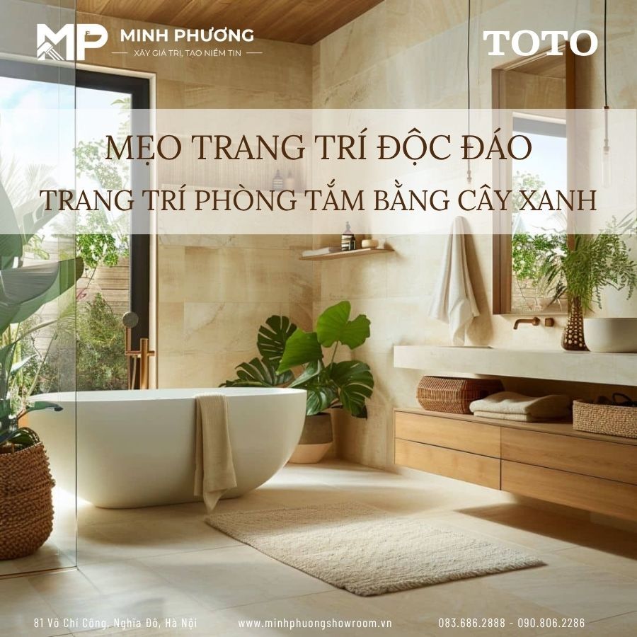 Trang Trí Phòng Tắm Bằng Cây Xanh - Mẹo Trang Trí Phòng Tắm Độc Đáo