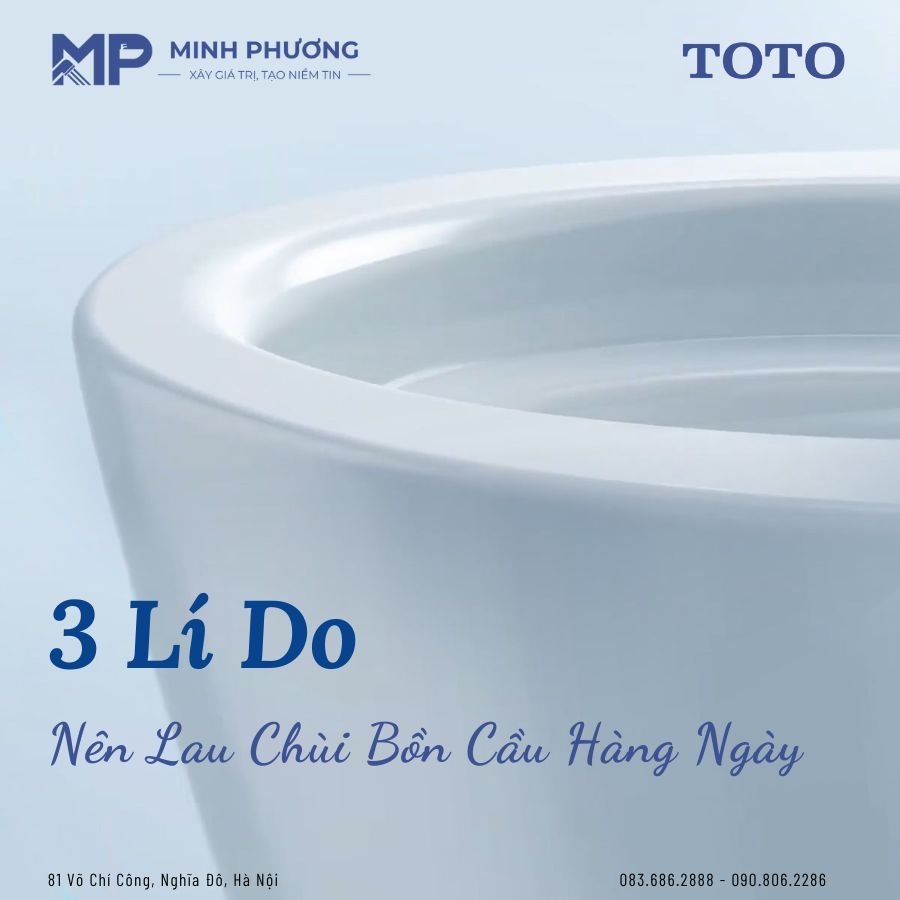 3 Lí Do Nên Lau Chùi Bồn Cầu Hàng Ngày