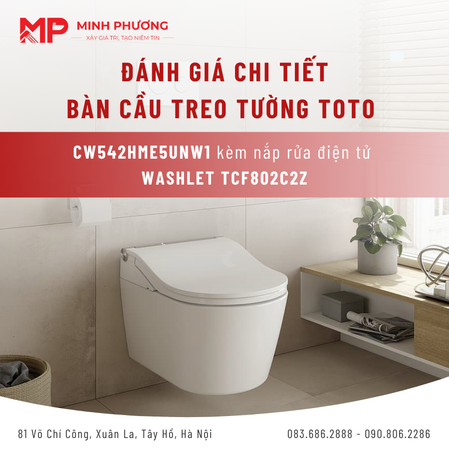 bàn cầu treo tường TOTO CW542HME5UNW1