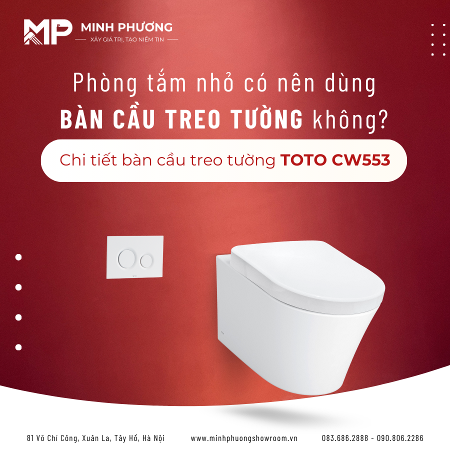 bàn cầu treo tường TOTO CW553