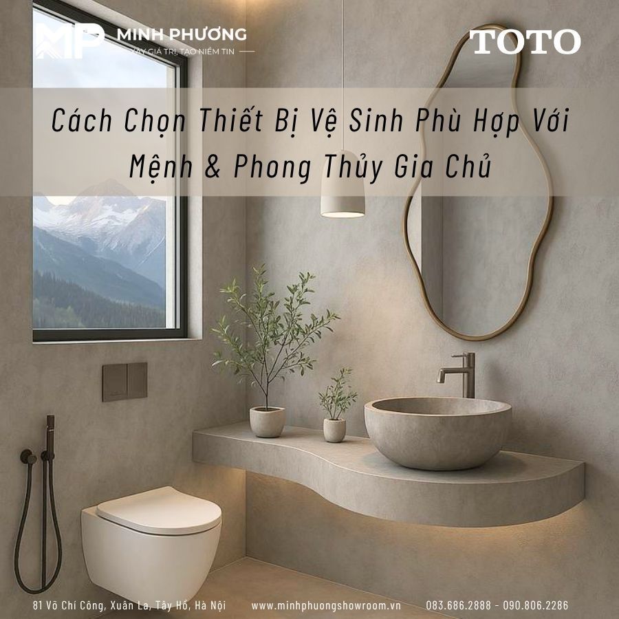 Cách Chọn Thiết Bị Vệ Sinh Phù Hợp Với Mệnh & Phong Thủy Gia Chủ