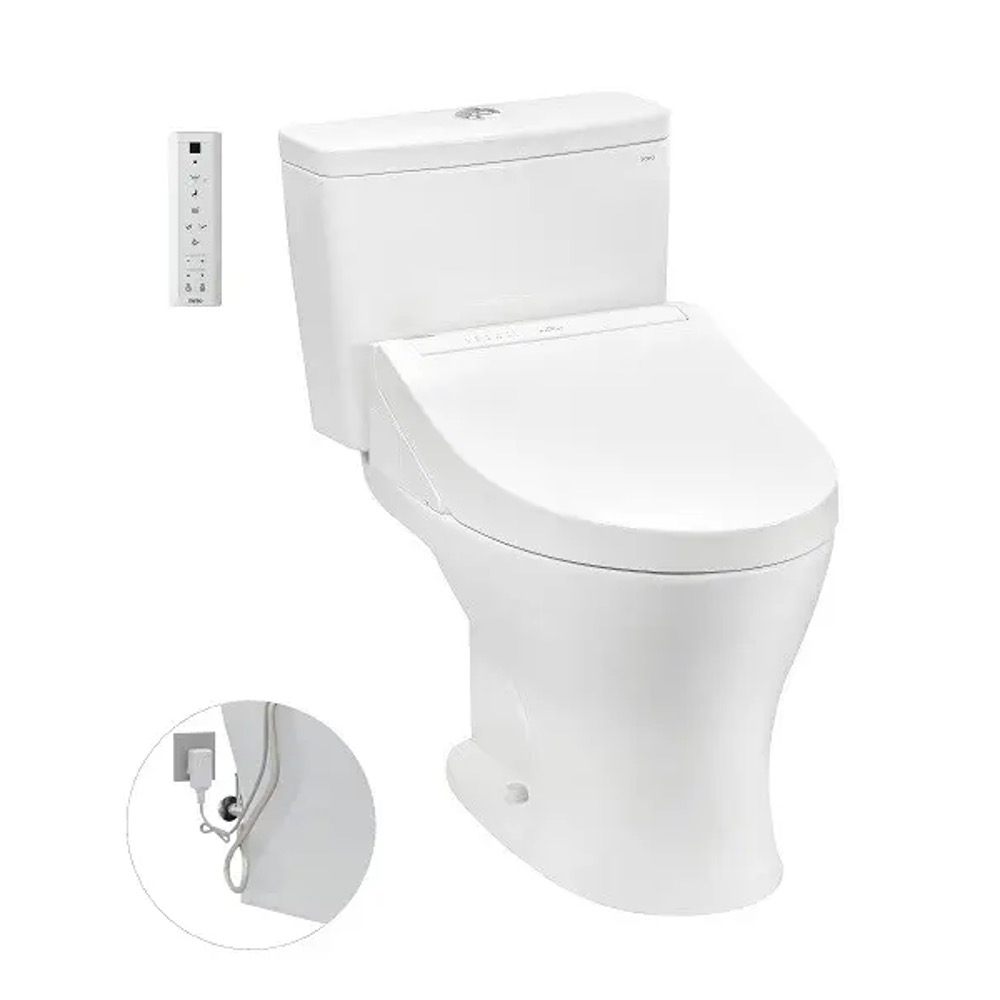 Bàn cầu 2 khối nắp điện tử TOTO CS735DW14