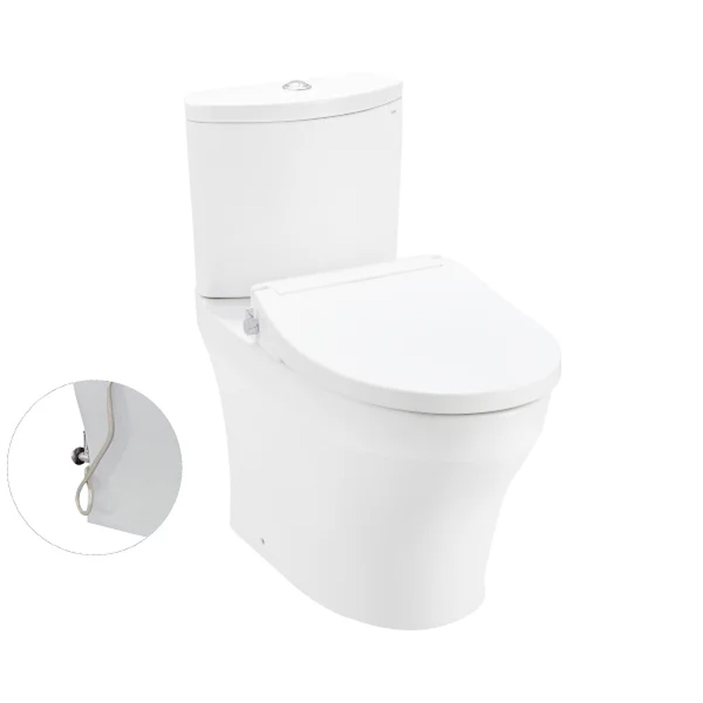 Bàn cầu 2 khối nắp rửa cơ TOTO CS838DE2