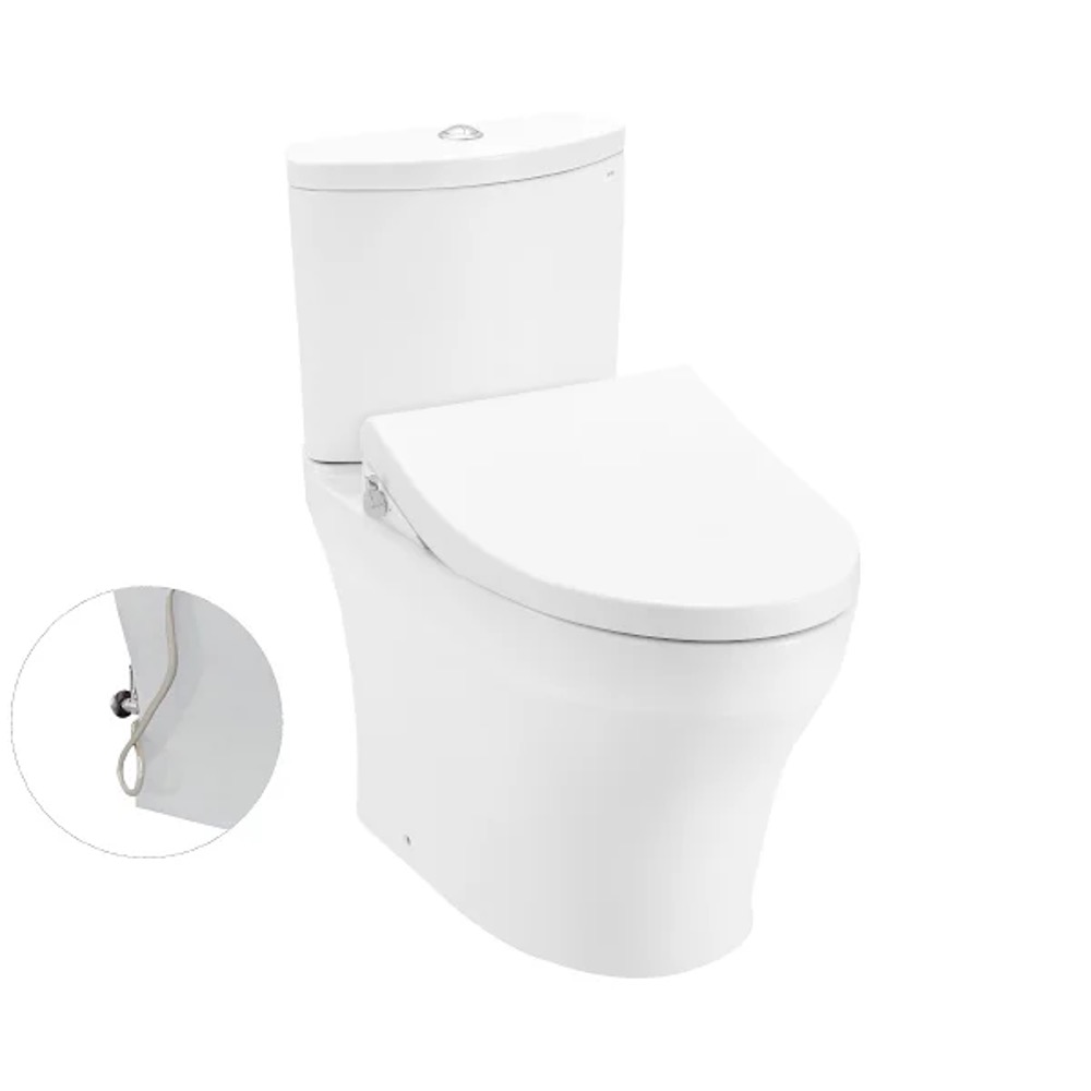 Bàn cầu 2 khối nắp rửa cơ TOTO CS838DE4