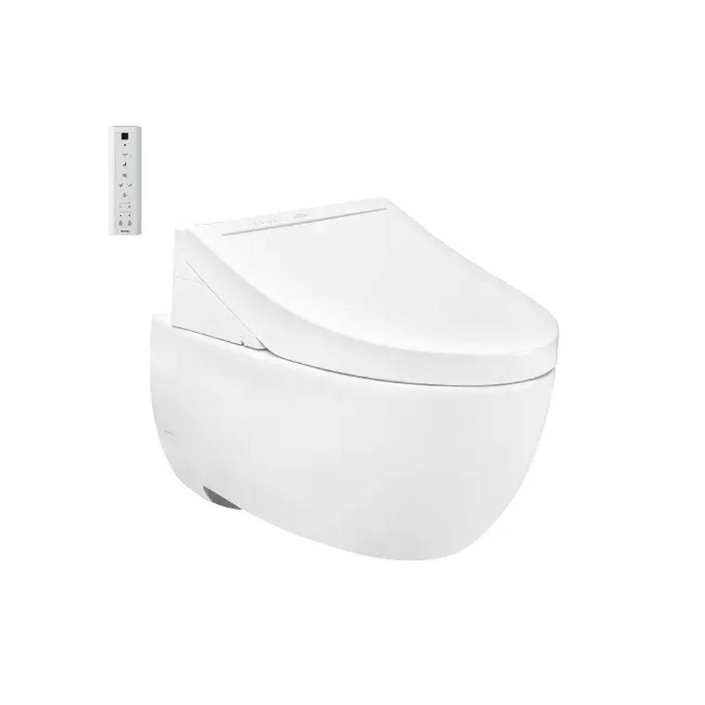 Bàn cầu treo tường nắp WASHLET TOTO CW812RA TCF24410AAA WH172A MB174P#SS