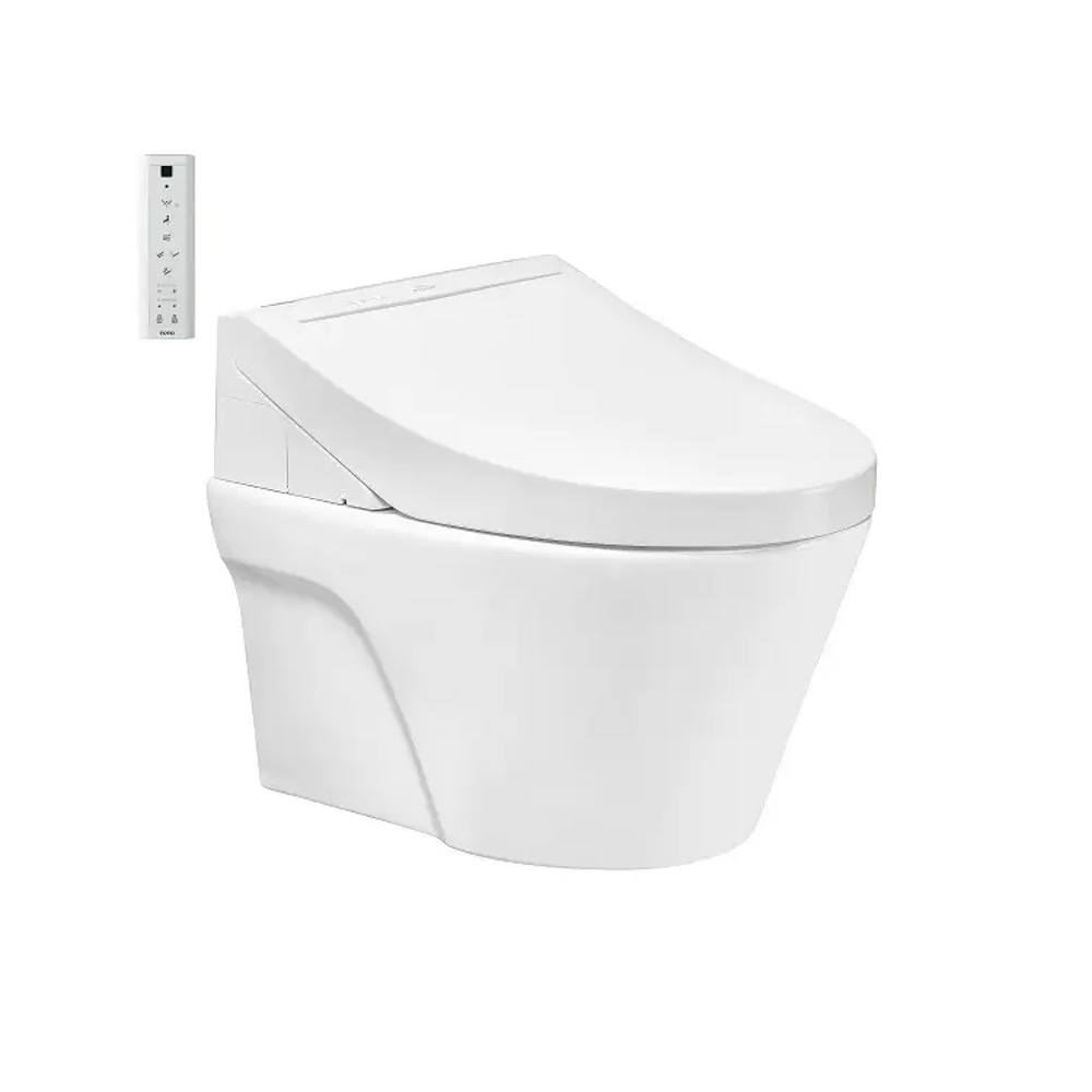 Bàn cầu treo tường nắp WASHLET TOTO CW822RA TCF24410AAA WH172A MB170P#SS