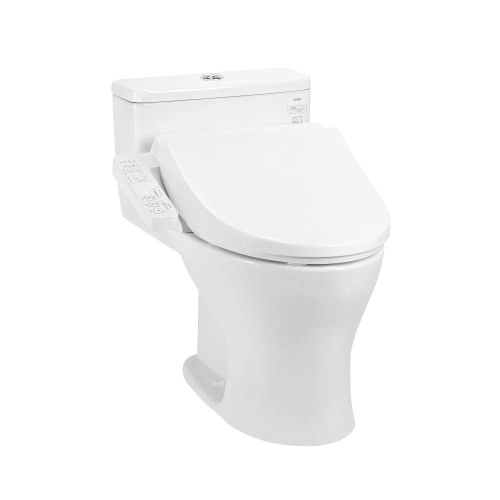 Bàn cầu 1 khối nắp điện tử TOTO MS855DW18