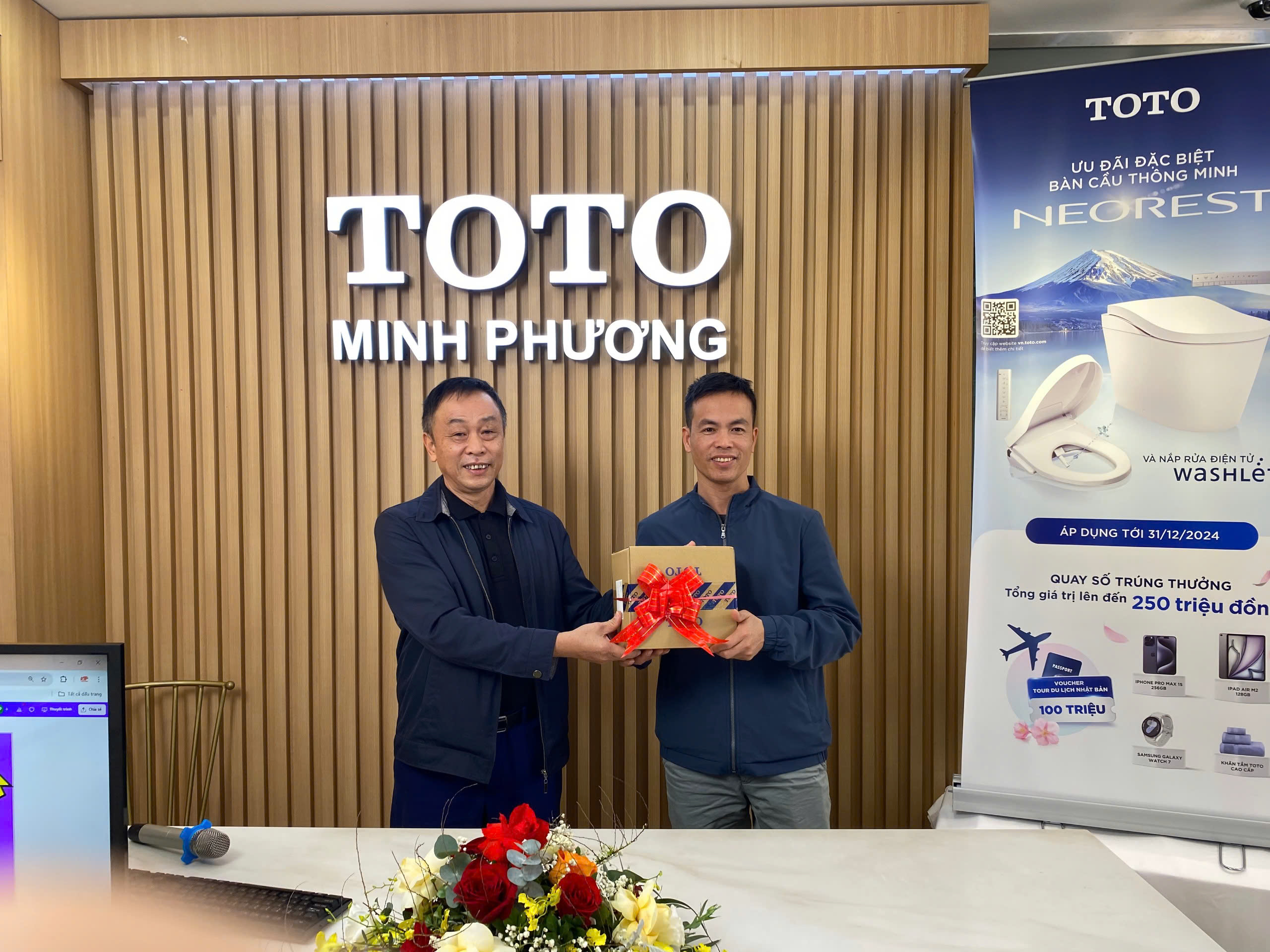 trao thưởng Minh Phương TOTO